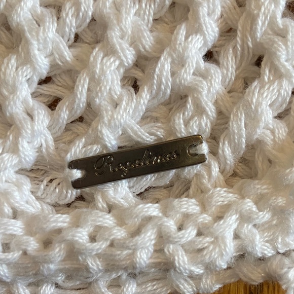 White Crochet Knit Sweater Tunic - Picture 6 of 6